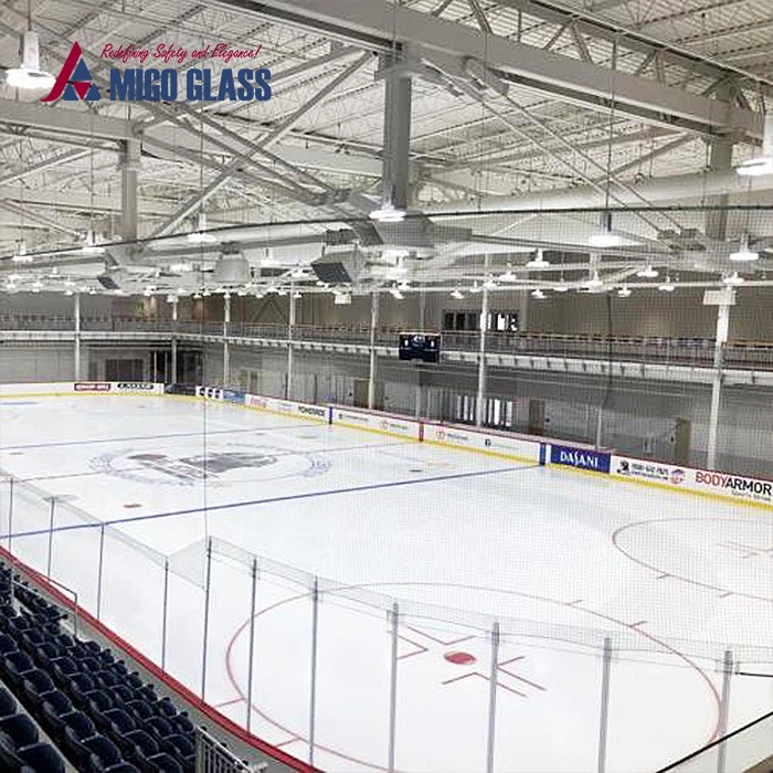 Ice Hockey Impact-Resistant Glass